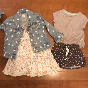 2T/3T girls spring outfit mix and match bundle!